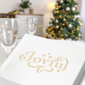 Joyeux Sparkling Foil Napkin