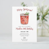 Joyeux Spritzmas Invitation de la fête de Noël (Debout devant)