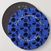 Joyeux St Andrew Day Haggis Bagpipe Nessie Badge (Devant & derrière)