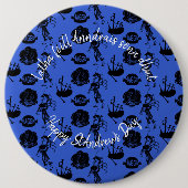 Joyeux St Andrew Day Haggis Bagpipe Nessie Badge (Devant)