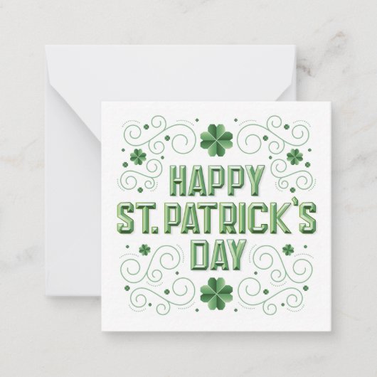 Joyeux St. Patrick / Carte de vœux (Devant)