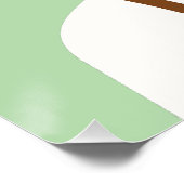 Joyeux St. Patrick’s Day Affiche Moderne Verte (Coin)