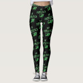 Joyeux St. Patrick's day legging noir (Devant)