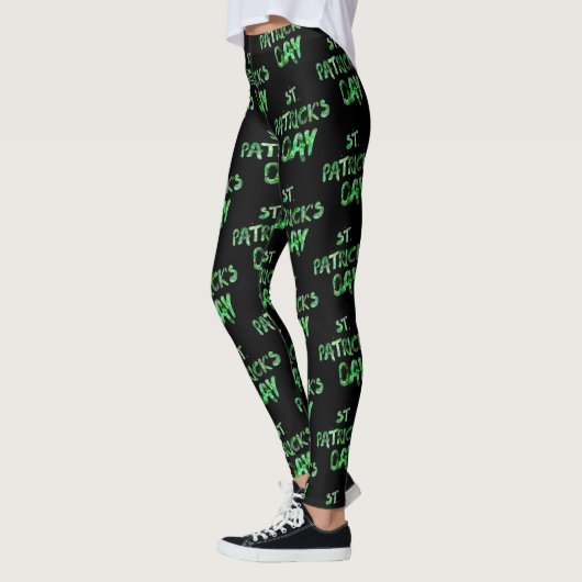 Joyeux St. Patrick's day legging noir (Gauche)