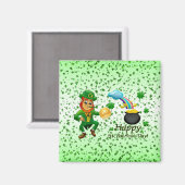 Joyeux St. Patrick's Day Magnet arc-en-ciel (Recto/Verso)
