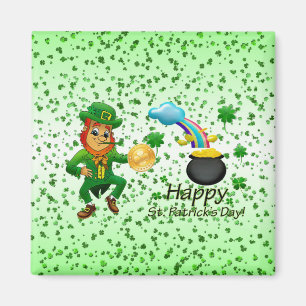 Joyeux St. Patrick's Day Magnet arc-en-ciel