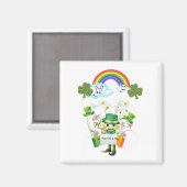 Joyeux St. Patrick's Day Magnet arc-en-ciel (Recto/Verso)