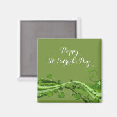 Joyeux St. Patrick's Day Magnet Floral Clovers (Recto/Verso)