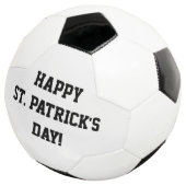 Joyeux St. Patrick's Day Soccer Ball noir blanc (3/4)