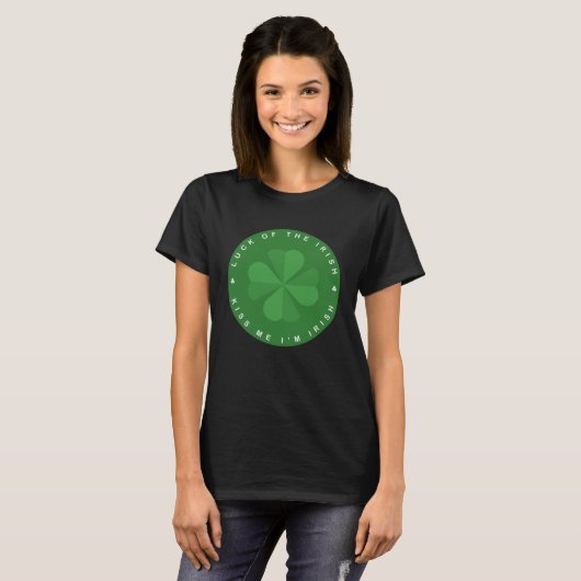 Joyeux St. Patrick's Day T-Shirt Lucky Fox Tee (Devant entier)