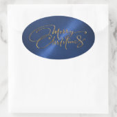 Joyeux Sticker Bleu de la Marine de Noël (Sac)