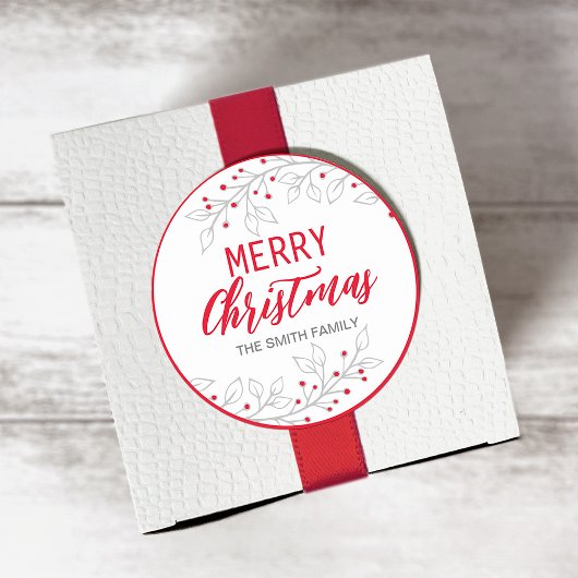 Joyeux Sticker cadeau de Noël/Joyeuses fêtes