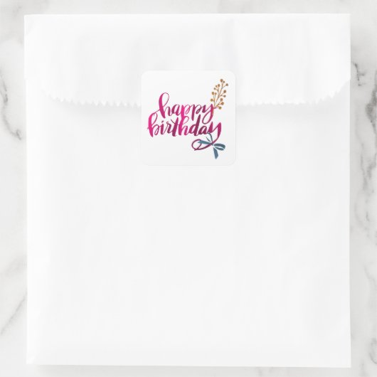 Joyeux Sticker d'anniversaire (Sac)