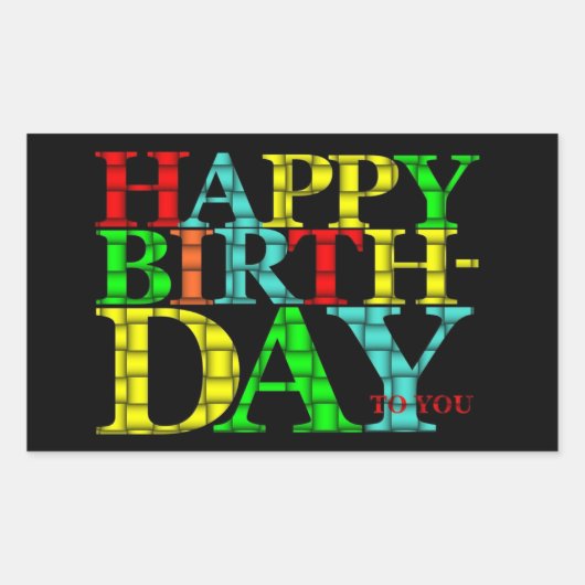 Joyeux Sticker d'anniversaire (Devant)