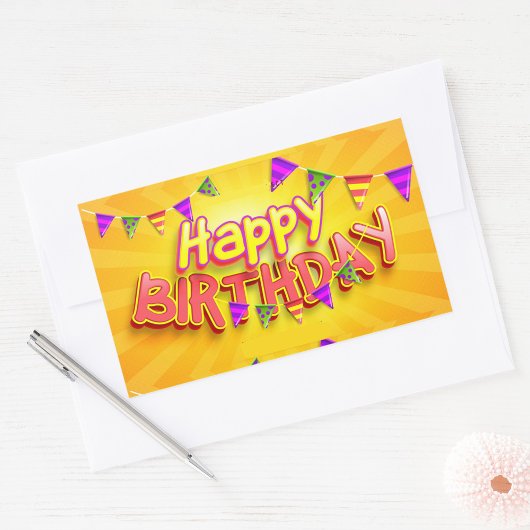 Joyeux Sticker d'anniversaire