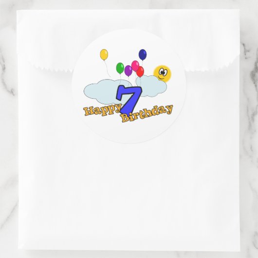 Joyeux Sticker d'anniversaire (Sac)