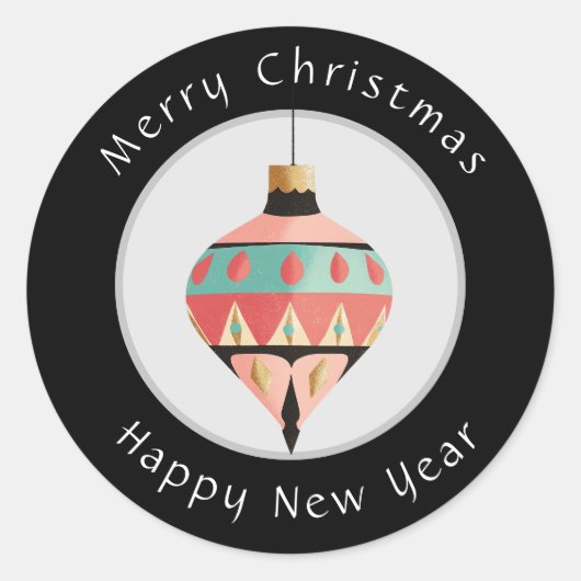 Joyeux Sticker de Noël et Bonne Année (Devant)