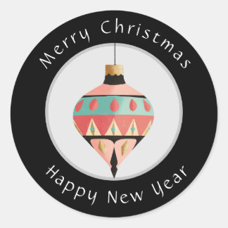 Joyeux Sticker de Noël et Bonne Année