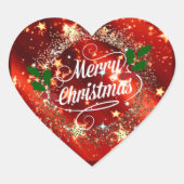 Joyeux Sticker de Noël étincelant et brillant (Devant)