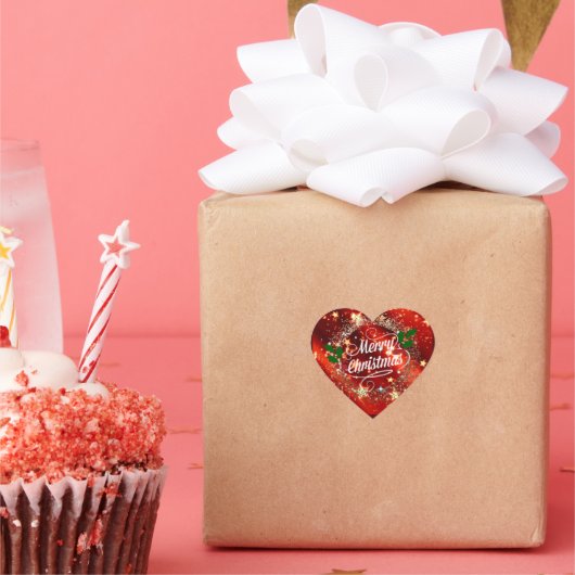 Joyeux Sticker de Noël étincelant et brillant (Fête)