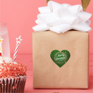 Joyeux Sticker de Noël étincelant et brillant