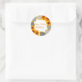 Joyeux Sticker rond Anniversaire tournesol (Sac)