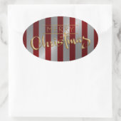 Joyeux Sticker Rouge Stripe Revêtu (Sac)