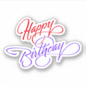 Joyeux Sticker Vinyl Coupé Personnalisé (Devant)