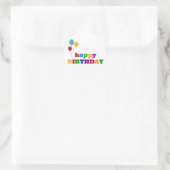 Joyeux Stickers Anniversaire Ballons colorés (Sac)