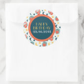 Joyeux Stickers Anniversaire Bébé Chouette Cartoon (Sac)