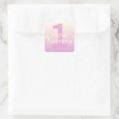 Joyeux Stickers Anniversaire ombré or rose beige (Sac)