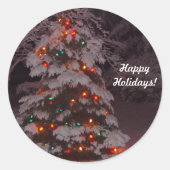 Joyeux Stickers Arbre Lumières des Vacances (Devant)