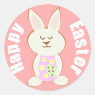 Joyeux Stickers Bunny de Pâques