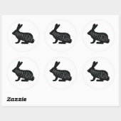 Joyeux Stickers Bunny de Pâques Favoriser (Feuille)