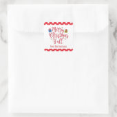 Joyeux Stickers cadeaux de Noël Y'all Christmas (Sac)