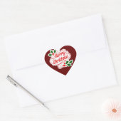 Joyeux Stickers Coeur de Noël pour répandre l'amou (Enveloppe)