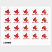 Joyeux Stickers de la fête du Canada Personnalisé (Feuille)
