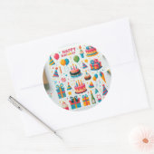 Joyeux Stickers de voeux d'anniversaire" (Enveloppe)