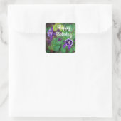 Joyeux Stickers Fleurs de Colombine Violet Anniver (Sac)