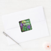 Joyeux Stickers Fleurs de Colombine Violet Anniver (Enveloppe)