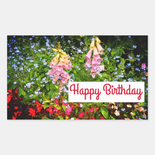 Joyeux Stickers Fleurs Printemps Anniversaire #7-2 (Devant)