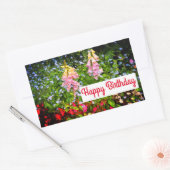 Joyeux Stickers Fleurs Printemps Anniversaire #7-2 (Enveloppe)