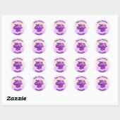 Joyeux Stickers Hippo Anniversaire (Feuille)