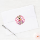 Joyeux Stickers Labrador Jaune anniversaire (Enveloppe)