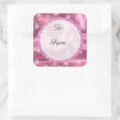 Joyeux Stickers Noir et rose de Noël (Sac)