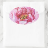 Joyeux Stickers Ovaux Pink Peony (Sac)