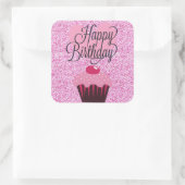 Joyeux Stickers Parties scintillant rose Anniversa (Sac)