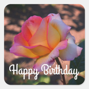 Joyeux Stickers Rose Elle Anniversaire #1