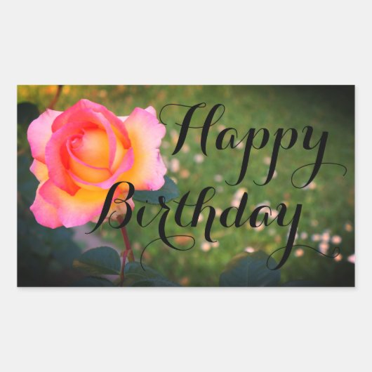 Joyeux Stickers Rose Elle Anniversaire #2-2 (Devant)