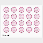 Joyeux Stickers Satin Rose Snowflake Noël (Feuille)